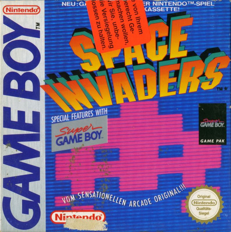 Space Invaders box art for Super Nintendo